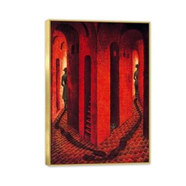 Imagem de Remedios Varo pintura em tela pôster de despedida Remedios Varo decoração de casa surrealismo imagem de arte de parede para sala de estar quarto banheiro decoração de parede 100 x 70 cm (83.8x71.1 cm