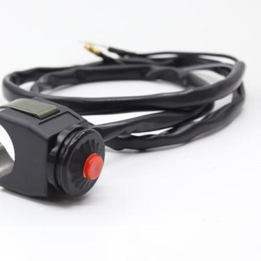 Imagem de YnGia Interruptor de desligamento para motocicleta, botão de 22 mm, interruptor de parada com acessórios de montagem, interruptor de desligamento para mini bicicleta, quadriciclo, bicicleta suja