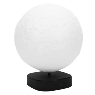 Imagem de Hyuduo Lua Lâmpada 3d Luz Noturna Com Luz Sensor de Som Liga/desliga Controle Toque Regulável Lâmpada de Mesa para Quarto Sala Estar Escritório Presente