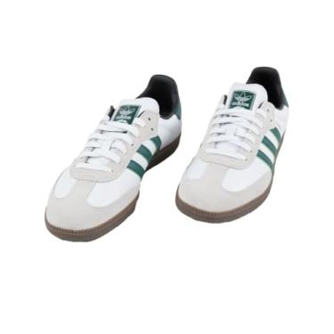 Imagem de adidas Tênis masculino Samba ADV, Branco/verde universitário/branco, 41