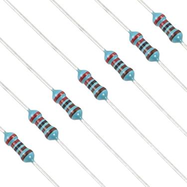 Imagem de YOKIVE 100 unidades de resistores de 2,2 K Ohm, resistor fixo de filme de metal de 1/4W (0,25 W), resistores de tolerância +/-1%, certificado ROHS