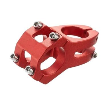 Imagem de Mesa de guidão Power Stem para bicicleta de estrada e mountain bike, com haste curta de 45 mm e ajuste de altura, 31,8 mm.(Red)