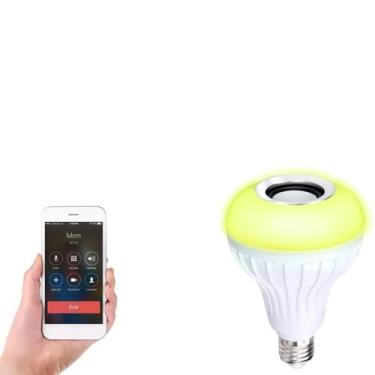 Imagem de Fafeicy Lâmpada Musical, Lâmpada LED RGB que Muda de Cor Com Controle Remoto, 12 Modos de Cores e Alto-falante para Quarto Doméstico e Festa (Cores sortidas)