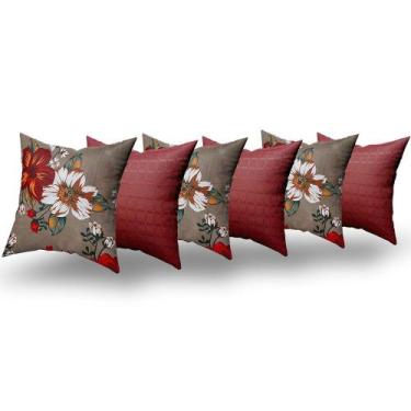 Imagem de Almofadas Decorativas 6 Unidades Com Ziper e Refil Silicone - RT MAGAZ