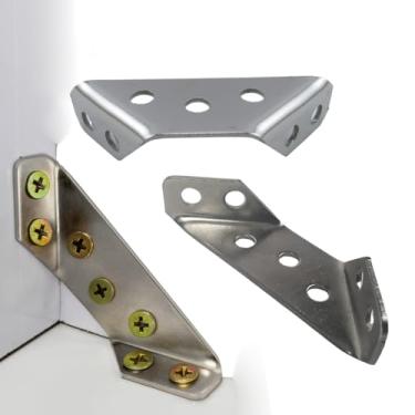 Imagem de Conector Aço Inox Cantoneira Universal Móveis