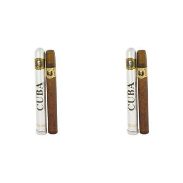 Imagem de Perfume Cuba Gold Eau De Toilette 35 ml para homens, pacote com 2