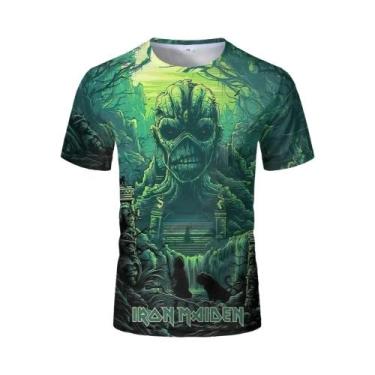 Imagem de Camiseta Unissex De Heavy Metal Punk Rock Com Estampa 3D, Verão, Overs