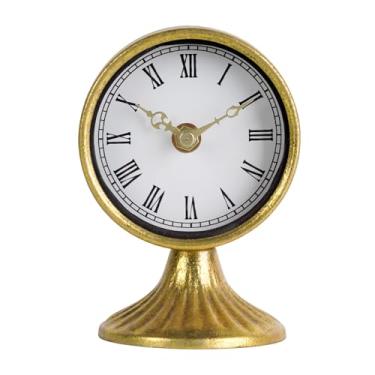 Imagem de NIKKY HOME Relógios de mesa vintage, relógios de mesa pequenos, silenciosos, sem tique-taque, relógio operado por bateria