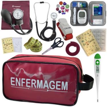 Imagem de Kit Enfermagem Completo Top + Medidor Glicose  - PREMIUM, P.A. Med, IN