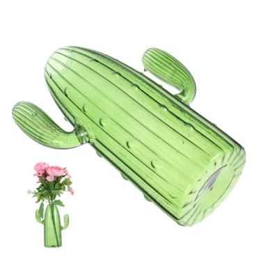 Imagem de GLEAVI Enchimento exclusivo de vaso verde de haste única para decoração moderna de cacto