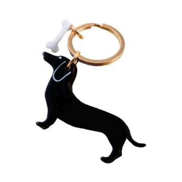 Imagem de 1 chaveiro de cachorro preto personalizado - NONE, F248.0