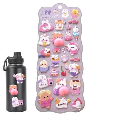 Imagem de Adesivos 3D | Brinquedos Adesivos - Autocolantes de Figuras de Cartoon para Scrapbooks | Para Diario Scrapbook Estojo Tablet Capa De Telemovel Garrafa De Agua Portatil Skateboard