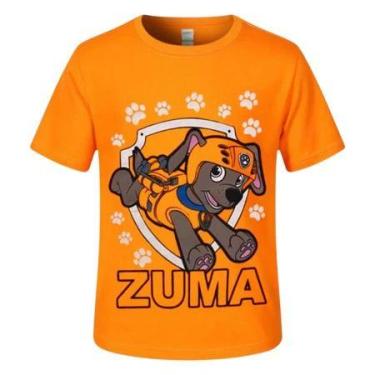 Imagem de Patrulha Canina Camiseta camisa Fantasia Infantil Marshal Ryder chaise