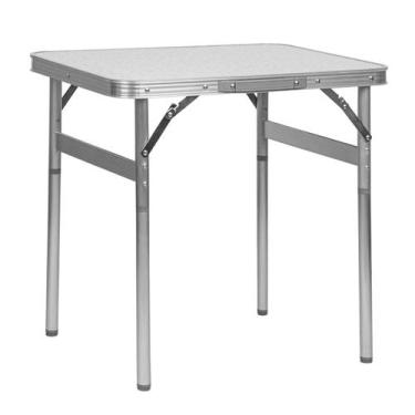 Imagem de Mesa Dobrável Alumínio 60x45 Cm Vira Maleta Palisad Com Alça Portatil 