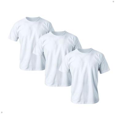 Imagem de Kit 3 Camisetas Masculina 100% Algodão Básica Premium 30.1 - M&T Distr