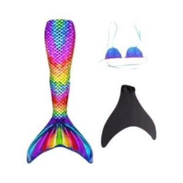 Imagem de Fantasia De Cauda De Sereia Para Crianças E Adultos, Presente De Festa