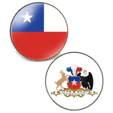 Imagem de Ykonuyis Cada broche de bandeira nacional do país e emblema nacional broche de liga emblema brasão de armas, Standard, Metal, Sem Pedra Preciosa