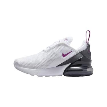 Imagem de Nike Tênis infantil Air Max 270, Branco/antracite/fúcsia quente, 10.5 Little Kid