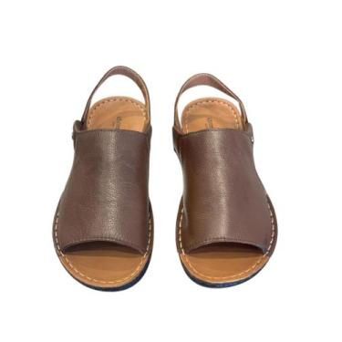 Imagem de Sandália Em Couro Levecomfort Marron- Troy F10306