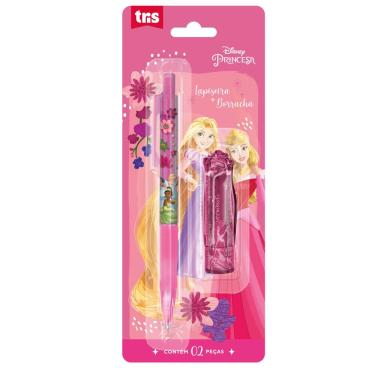Imagem de BORRACHA + LAPISEIRA PRINCESAS TRIS