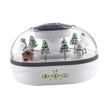 Imagem de MotiveTech Umidificador de ar com difusor de óleos essenciais, enfeite de mesa, difusor de aromas, umidificador para escritório e sala de estar.