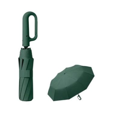 Imagem de Guarda-chuva Dobrável Masculino À Prova De Vento Com Proteção UV, Fech