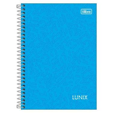 Imagem de Caderno Espiral Capa Dura Lunix 80 Folhas Promo de Volta às aulas, Azu