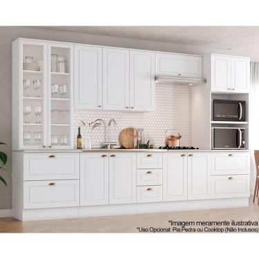 Imagem de Cozinha Modulada Henn Americana Henn 7 Peças C5P66 Branco