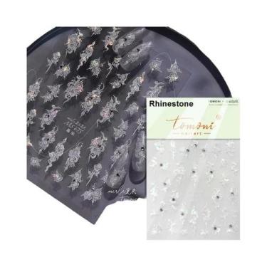 Imagem de Adesivos De Unha 5D Borboleta Vermelha Fênix Andorinha Decalques De Ma