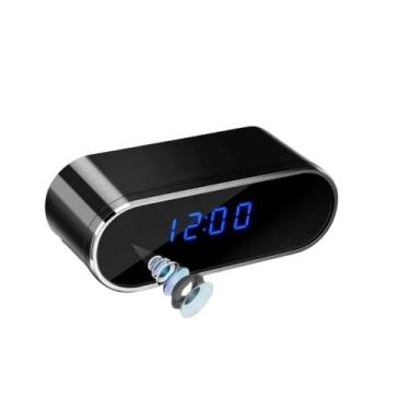 Imagem de Relógio Digital Wifi Com Mini Câmera Espião Escondida Áudio CAMREL - M