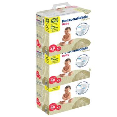 Imagem de Kit 3 Fralda Descartável Personalidade Baby Total Care Bag - Tamanho X