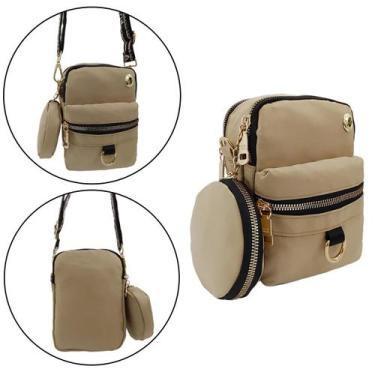 Imagem de Bolsa transversal mini bag com porta moeda - Ao Long, Bege, P