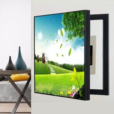 Imagem de Capa de caixa de disjuntor, capa de painel elétrico decorativo para caixas de fusíveis, decoração de parede elegante, design durável e funcional, perfeita para uso doméstico ou escritório