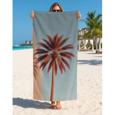 Imagem de Toalha Banho E Praia Estampa Tropical Coqueiros Verão Summer - Use Thu