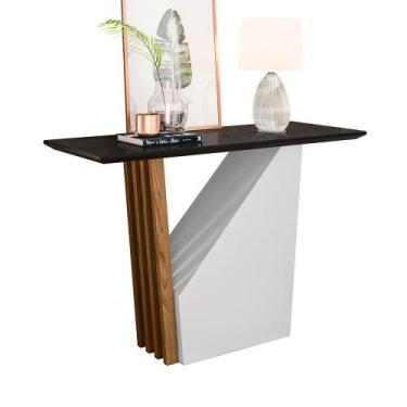 Imagem de Aparador Mayte Preto e Ypê - D'Rossi - DRossi