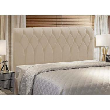 Imagem de Cabeceira Miami Cama Box Solteiro 100cm Suede Bege M11 - D'Rossi - DRo