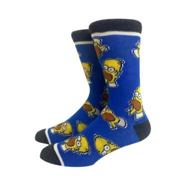 Imagem de Meias De Skate Unissex De Algodão Com Estampa De Anime Harajuku, Meias