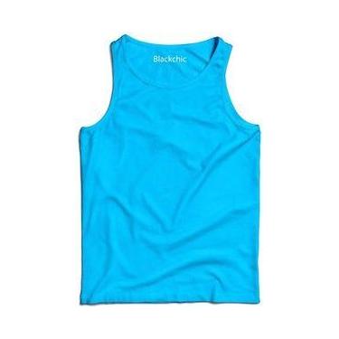 Imagem de Camiseta Regata lisa Básica Masculina 100% Algodão, Fio 30.1 Lisa - BL