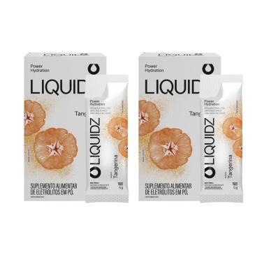 Imagem de LIQUIDZ® - Eletrólitos Zero Açúcares - Tangerina - Kit 2 Caixas - 12 sachês-Unissex