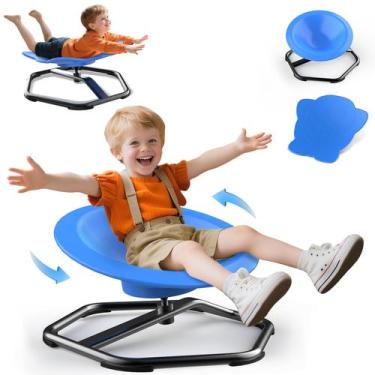 Imagem de Cadeira TERRAMUS 2 em 1 Sensorial Giratória para Crianças com Autismo 