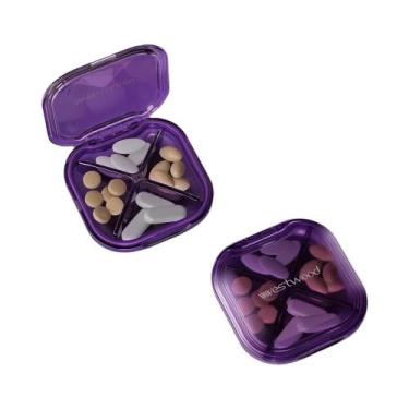 Imagem de Caixa De Remédios Portátil À Prova d'Água Com 4 Compartimentos, Livre 