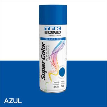 Imagem de Kit C/2 Tinta Spray Tek Bond Secagem Rápida 350ml, Azul