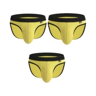 Imagem de Cuecas Sexy Masculinas Com Bolsa U, Pacote Com 3 Tangas, Roupas Íntima