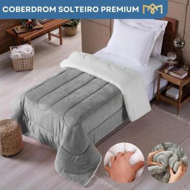 Imagem de Coberdrom Solteiro Sherpa Dupla Face Extra Macio Toque Aveludado Premi