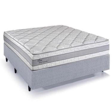 Imagem de Cama Box Casal Desmontável Herval Alba, Molas Ensacadas, 65x138x188 cm