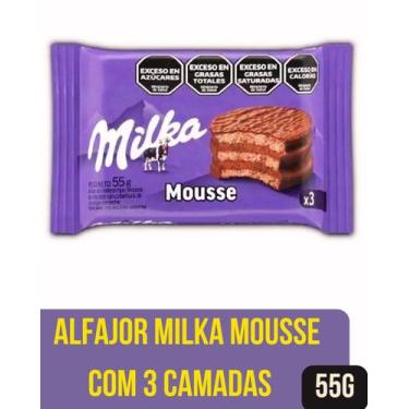 Imagem de Alfajor milka mousse 3 camadas 55g sabores
