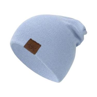Imagem de Gorro Unissex De Malha Macia E Quente, Casual, Elegante, Liso, Para Us