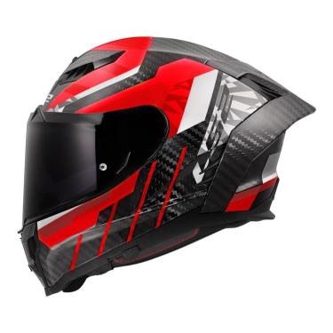Imagem de Capacete LS2 FF807 Dragon Trax Preto e Vermelho-Masculino