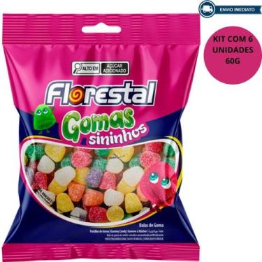 Imagem de Bala Goma Sininhos Kit 6 Unidades 60G - Florestal