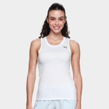 Imagem de Camiseta Puma Tad Essential Sleeveless Tank Feminina, Branco, P